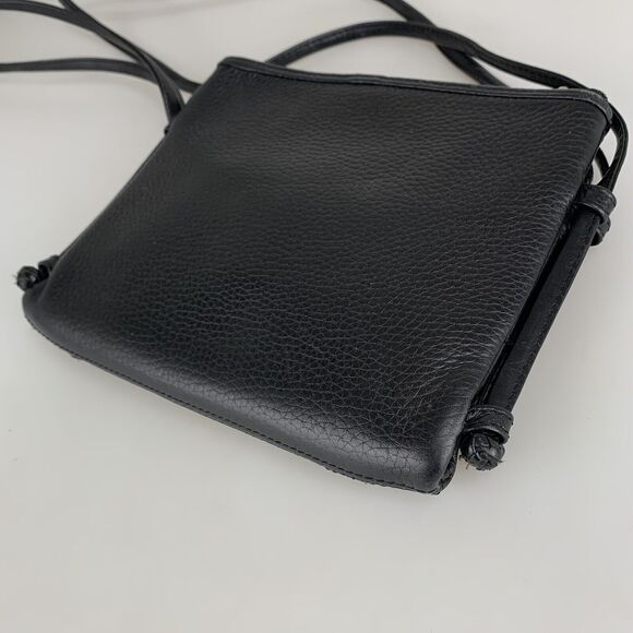 Brighton Crossbody Black Leather Wallet Center Organizer Alligator - Picture 9 of 11